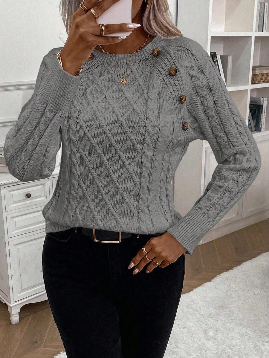 The Aspen Ridge Cable Knit Jumper