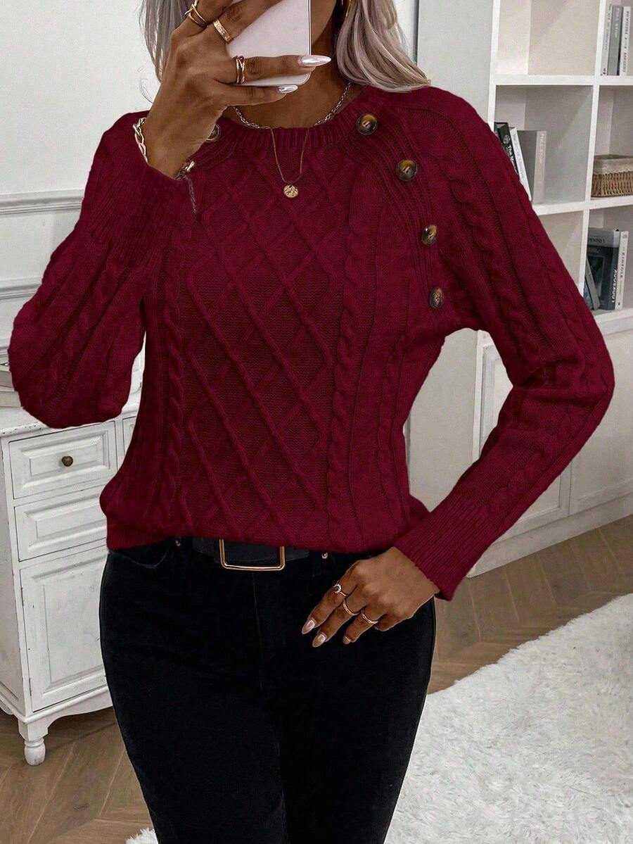 The Aspen Ridge Cable Knit Jumper