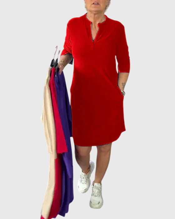 Katherine V-Neck Dress