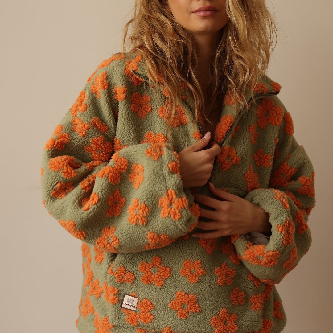 Aspen Bloom Sherpa Pullover
