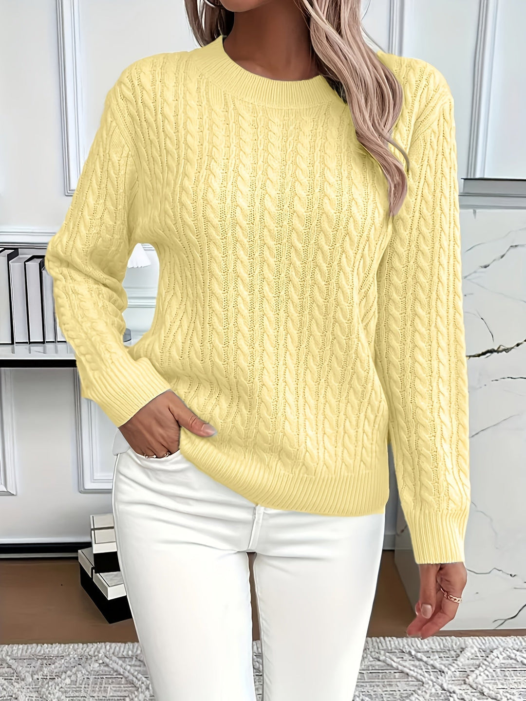 Cedar Glen Cable Knit Jumper