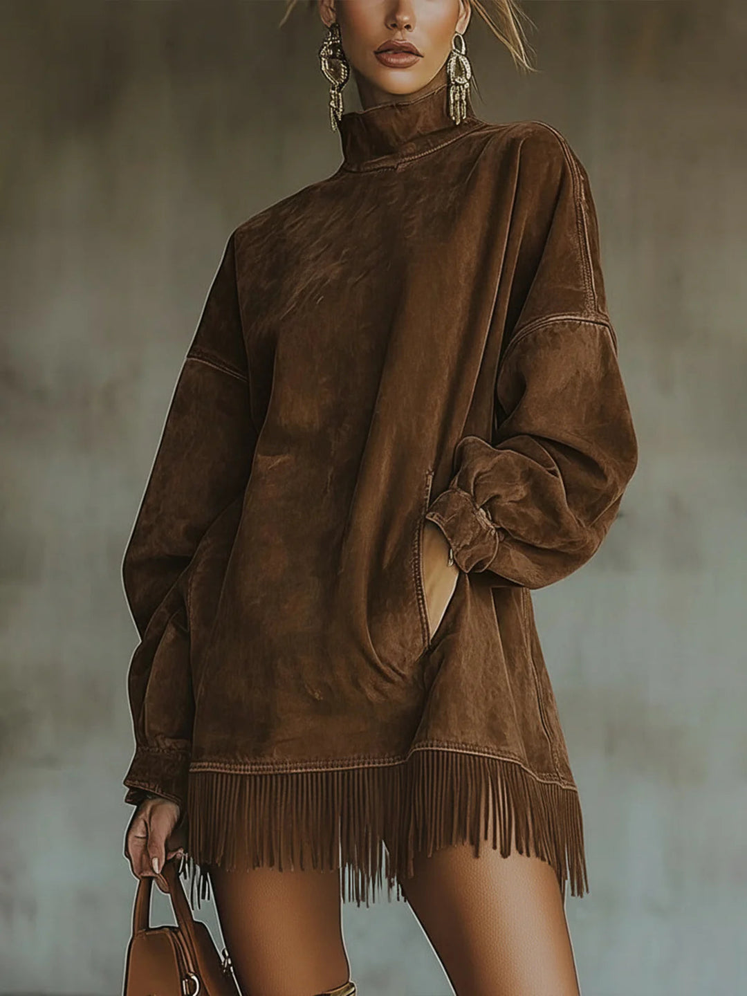 The Willow Soft Fringe Dress