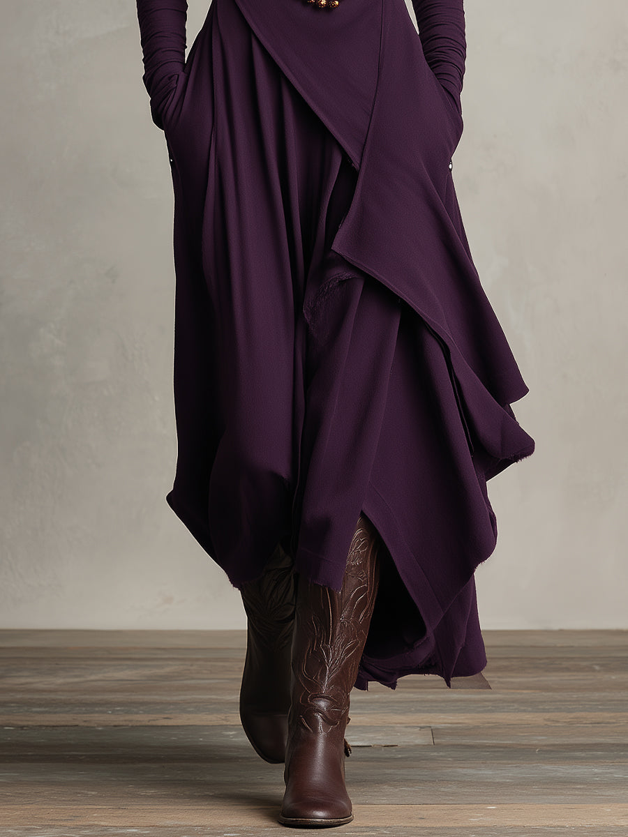 Redwood Drift Draped Dress