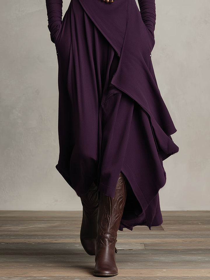 Redwood Drift Draped Dress