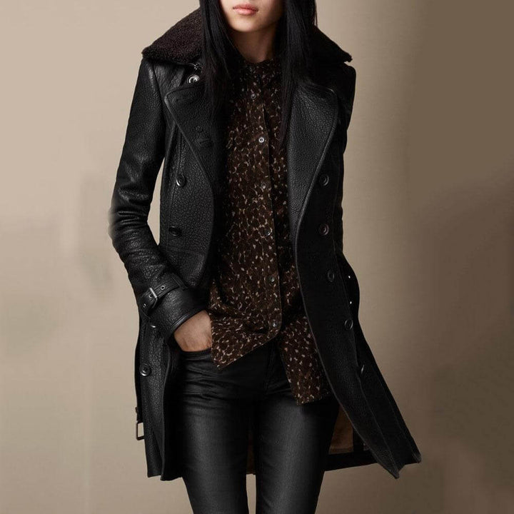 The Valen Leather Coat