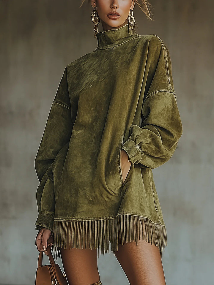 The Willow Soft Fringe Dress