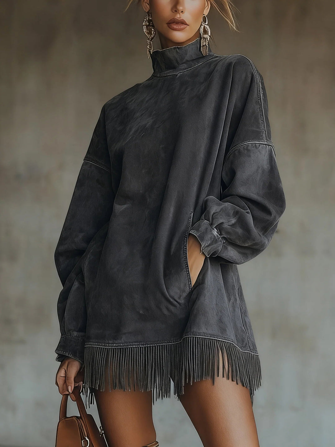 The Willow Soft Fringe Dress