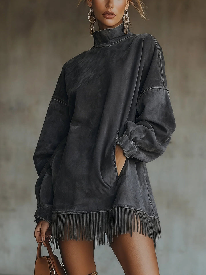 The Willow Soft Fringe Dress