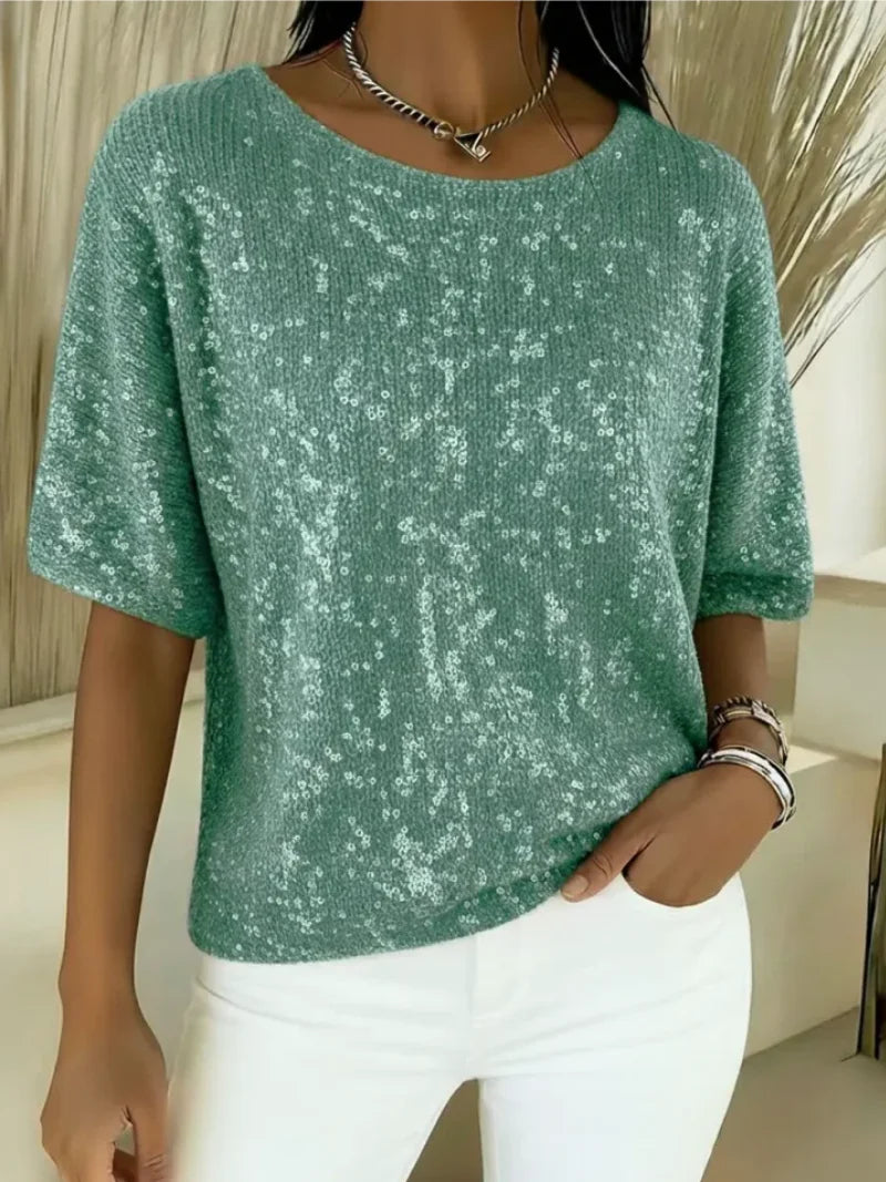 Sonora Glint Satin Top