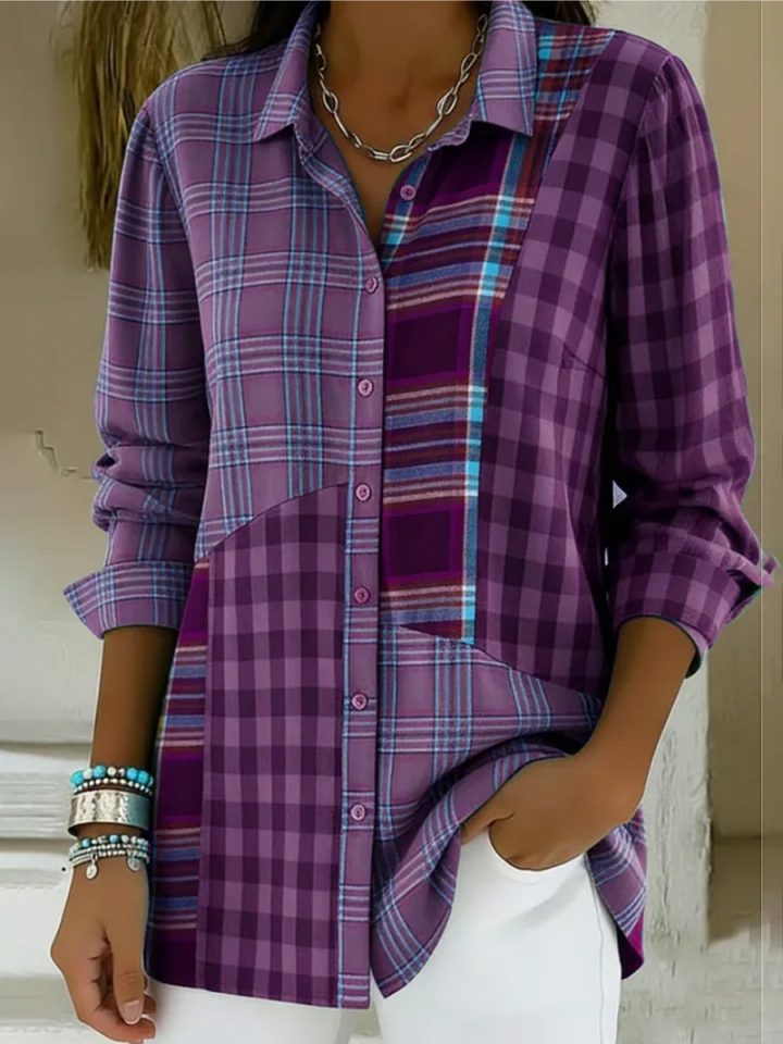 The Maple Grove Plaid Blouse