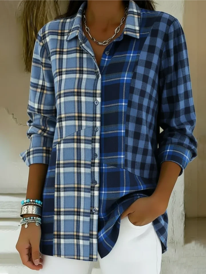 The Maple Grove Plaid Blouse