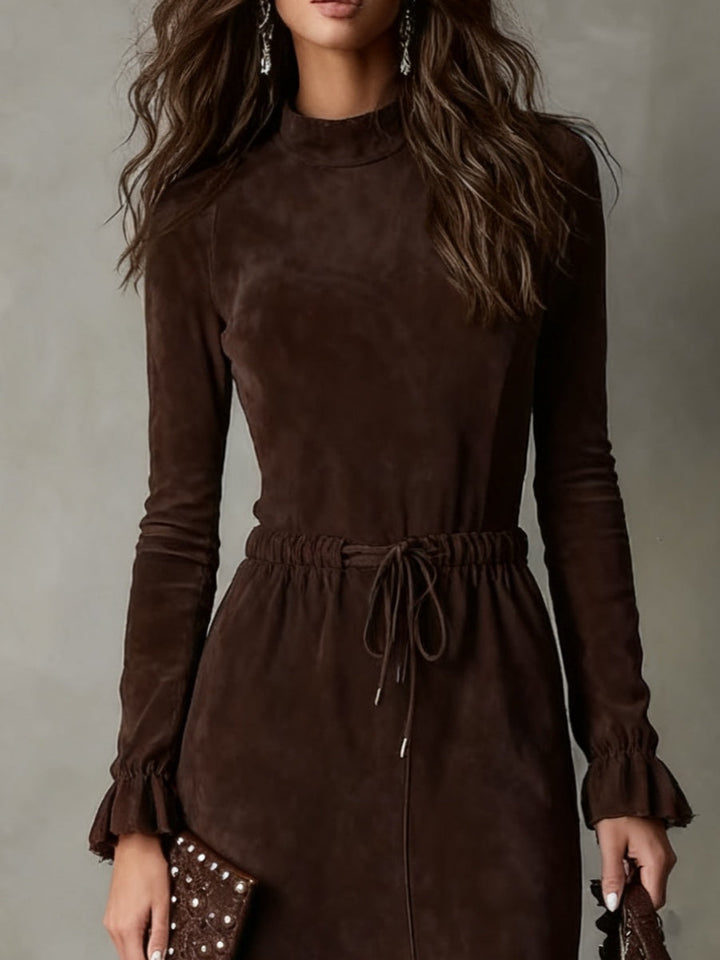 The Marlowe Suede Midi Dress