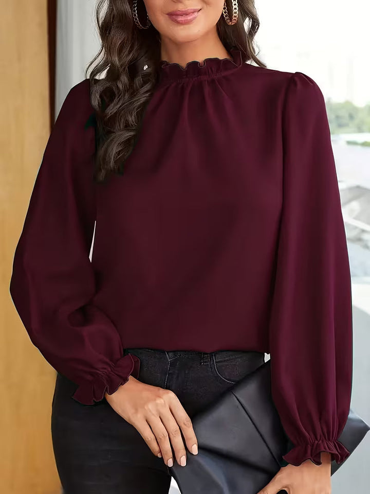 The Blue Ridge Ruffle Blouse